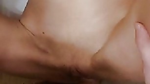 Polish teen hard fucking ended with cum in her pussy