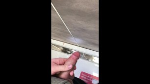 Cum in Public Hardware Store Shower