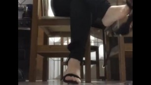 @tici_feet IG Tici_feet Dangling Black High Heel - Front View - Preview