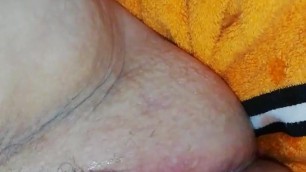 Squirting while playing with dildo