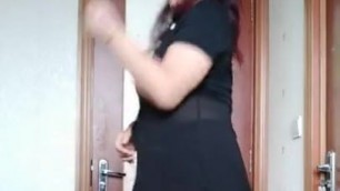 Mature woman dancing