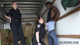 Red Head Milf Stockings And Boob Suck Black Suspect Taken On A Rough Ride