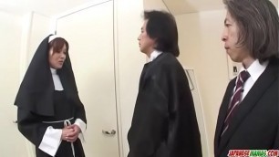 First hardcore experience for Japan nun&comma; Hitomi Kanou
